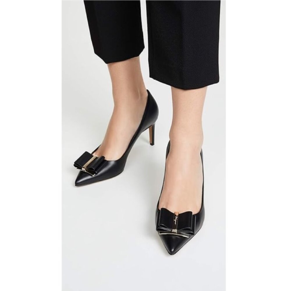 Salvatore Ferragamo Zeri 70mm Double Bow Pumps